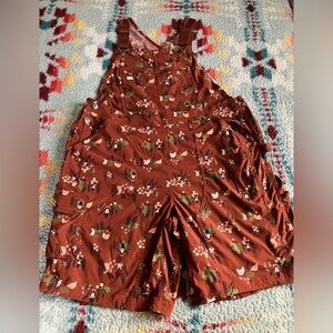 Duluth trading co heirloom gardening Shortalls overalls mushroom gnome print